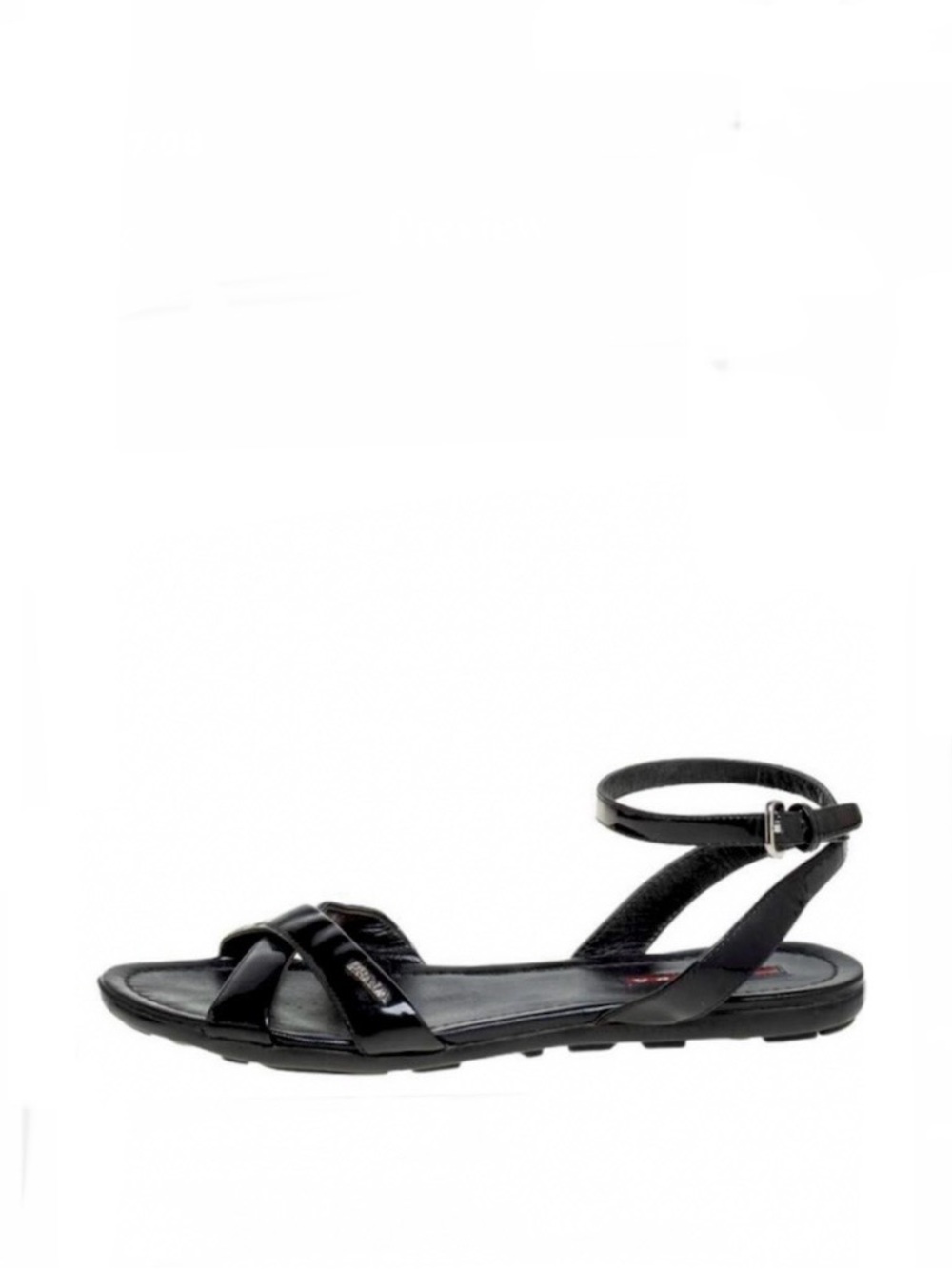 Prada Leather Sandals Black
